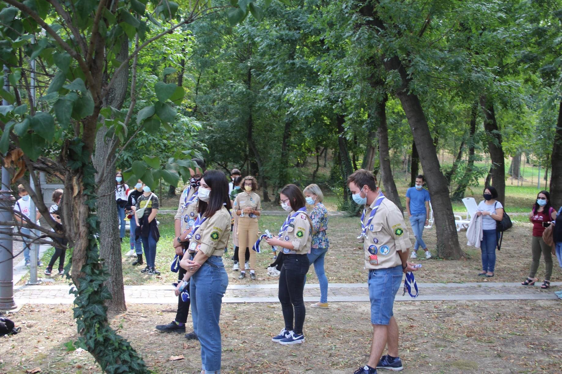 Cercetași la Deschiderea Anului Cercetășesc